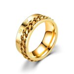 Bagues rotatives en acier au titane pour hommes et femmes, bague soulignée pour l'anxiété, bijoux de ... Bagues rotatives en acier au titane pour hommes et femmes, bague soulignée pour l'anxiété, bijoux de ...