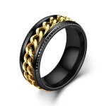 Bagues rotatives en acier au titane pour hommes et femmes, bague soulignée pour l'anxiété, bijoux de ... Bagues rotatives en acier au titane pour hommes et femmes, bague soulignée pour l'anxiété, bijoux de ...