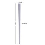 Baguettes en acier inoxydable, 1 paire de baguettes portables antidrapantes, baguettes chinoises de ...