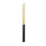 Baguettes carres en acier inoxydable de style nordique 304 baguettes d'isolation thermique en or de ...
