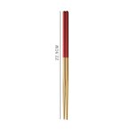 Baguettes chinoises en acier inoxydable, btonnets de sushi en mtal antidrapant pour nouilles rapides, ...