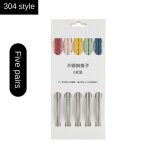 Baguettes chinoises de qualité alimentaire, accessoires de cuisine, acier inoxydable 304, ustensiles ... Baguettes chinoises de qualité alimentaire, accessoires de cuisine, acier inoxydable 304, ustensiles ...