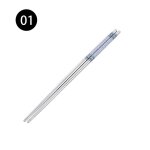 Baguettes chinoises en porcelaine bleue et blanche, baguettes en acier inoxydable, vaisselle de haute ... Baguettes chinoises en porcelaine bleue et blanche, baguettes en acier inoxydable, vaisselle de haute ...
