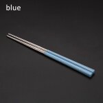 Baguettes chinoises portables rutilisables en acier inoxydable, 1 paire, gadgets de cuisine, vaisselle, ...