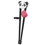 Baguettes d'entranement pour enfants, 1 paire, conception ergonomique a mcher, tte large, dessin anim ...