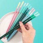 Baguettes en fibre de verre, 5 paires, réutilisables, epissure de couleur, baguettes thermiques, couverts ... Baguettes en fibre de verre, 5 paires, réutilisables, epissure de couleur, baguettes thermiques, couverts ...