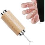 Baguette magntique ?il de chat avec fil de fer en forme de y, cylindre en bois pour vernis a ongles ...