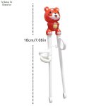 Baguettes en plastique pour enfants, 1 paire, dessin anim, mignon, apprentissage, utilisation correcte, ...