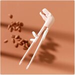 Baguettes en plastique portables pour enfants, apprendre a manger, apprendre a la mode, ustensiles de ...