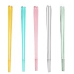 Baguettes réutilisables, multicolores, 5 paires, 22, 8 cm, antidérapantes goodnice Baguettes réutilisables, multicolores, 5 paires, 22, 8 cm, antidérapantes goodnice