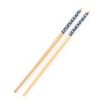 Baguettes rutilisables en bambou naturel, 1 paire, traditionnelles faites a la main, chinoises, classiques, ...