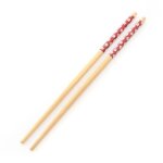 Baguettes rutilisables en bambou naturel, 1 paire, traditionnelles faites a la main, chinoises, classiques, ...