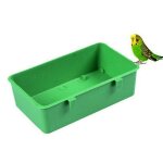 Baignoire a eau pour oiseaux, bol a nourriture en plastique non automatique pour animaux de compagnie, ... Baignoire a eau pour oiseaux, bol a nourriture en plastique non automatique pour animaux de compagnie, ...