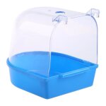 Baignoire en forme d'oiseau pour animaux de compagnie, pour cage, bote de douche transparente, pour ...