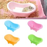Baignoire en plastique pour animaux domestiques, hamster, ours, sauna durable, pratique, sable, jeu pour ...