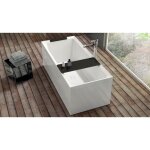 Baignoire rectangulaire novellini divina avec appui - tête 170x70 cm - blanc - blanc - - Baignoire rectangulaire novellini divina avec appui - tête 170x70 cm - blanc - blanc - -