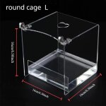 Baignoire transparente pour perroquet et oiseau, perruches calopsitte, douche de maison en acrylique, ...