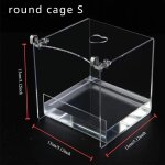 Baignoire transparente pour perroquet et oiseau, perruches calopsitte, douche de maison en acrylique, ...