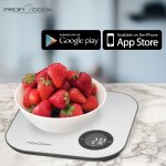 Balance de cuisine bluetooth proficook pc - kw 1158