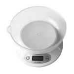 Balance electronique numérique a led 11lb / 5kg, outil de mesure précis du poids des aliments, avec bol ... Balance electronique numérique a led 11lb / 5kg, outil de mesure précis du poids des aliments, avec bol ...