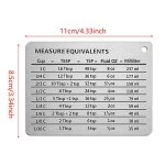 Balance magntique de cuisine en acier inoxydable, assiette, tasse a mesurer, cuillre, table de conversion, ...