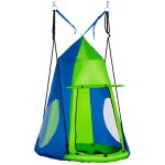 Balan�oire nid d'oiseau ronde balan�oire panier Ø 1 x 1, 8h m - tente amovible incluse - 4 anneaux inclus ...