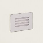 Balise ext�rieure led 3w encastrable au mur adam argent