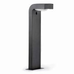 Balise ext�rieure noire faro barcelona klamp en aluminium epais de 66cm avec bonne etanch�it� et led ...