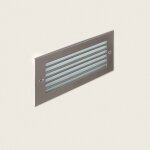 Balise led ext�rieure 9w encastrable au mur noire drive blanc chaud 3000k