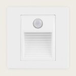 Balise murale led encastrable avec d�tecteur pir pruit 3000k blanc blanc chaud