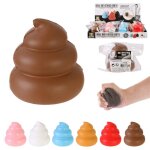 Balle anti - stress crotte plastique 6. 8x7cm