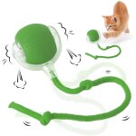 Balle chat interactive, cat toy, balle pour chat, boules pour chats pour le jeu et l'interaction (vert) ...