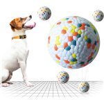 Balle pour chien, balle chien caoutchouc, balle chien indestructible, jouet en caoutchouc dur a m�cher, ...