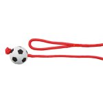 Balle de foot avec corde, mousse caoutchouc, flottante - � 6 cm / 1, 00 m