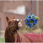 Balle a friandises et distributeur de foin pour chevaux et ch�vres - jouet interactif a suspendre pour ...