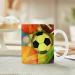Balles de sport football baseball tasse en ceramique 11 oz tasses en ceramique tasse