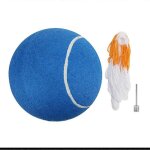 Balle tennis gonflable 20 - 25 pouces - filet animaux - jouet bleu
