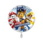 Ballon aluminium anniversaire pat patrouille 43cm