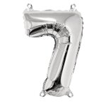 Ballon en aluminium chiffre 7 argent� 40cm - rayher