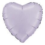 Ballon aluminium coeur 46cm lilas satin