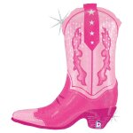 Ballon aluminium forme botte cowgirl 53x63cm