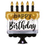 Ballon aluminium forme gateau anniversaire 56x71cm