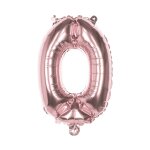 Ballon aluminium rose m�tallis� chiffre 36 cm 4