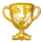 Ballon aluminium trophee coupe champion 55cm or