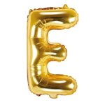 Ballon lettre - nikcorp - e - dor� - 40 cm - d�coration anniversaire