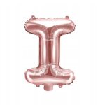 Ballon en foil lettre  i  rose, design el�gant, 43 cm x 25 cm, parfait pour c�l�brations!