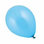 Ballon gonflable - marque - set de 10 - bleu - diam�tre 30 cm - latex de caoutchouc