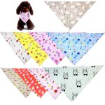 Bandana en coton pour chien, 1 pi�ce, impression de dessin anim�, cr�atif, mignon, triangle, bavoir ajustable, ...