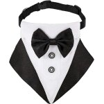 Bandana formel de smoking pour chien bandana de mariage pour chien collier pour chien avec n�ud papillon ...