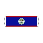Banni�re de d�filement drapeau du belize 17x50cm
